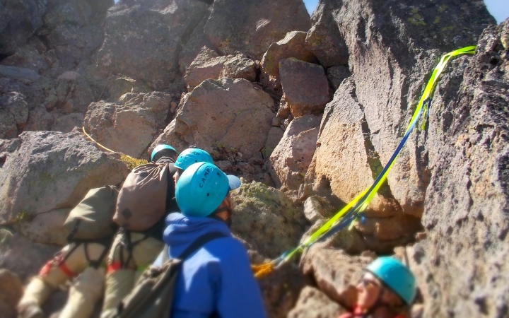 rock climbing adventure for boys